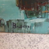 Oil painting and marine knife