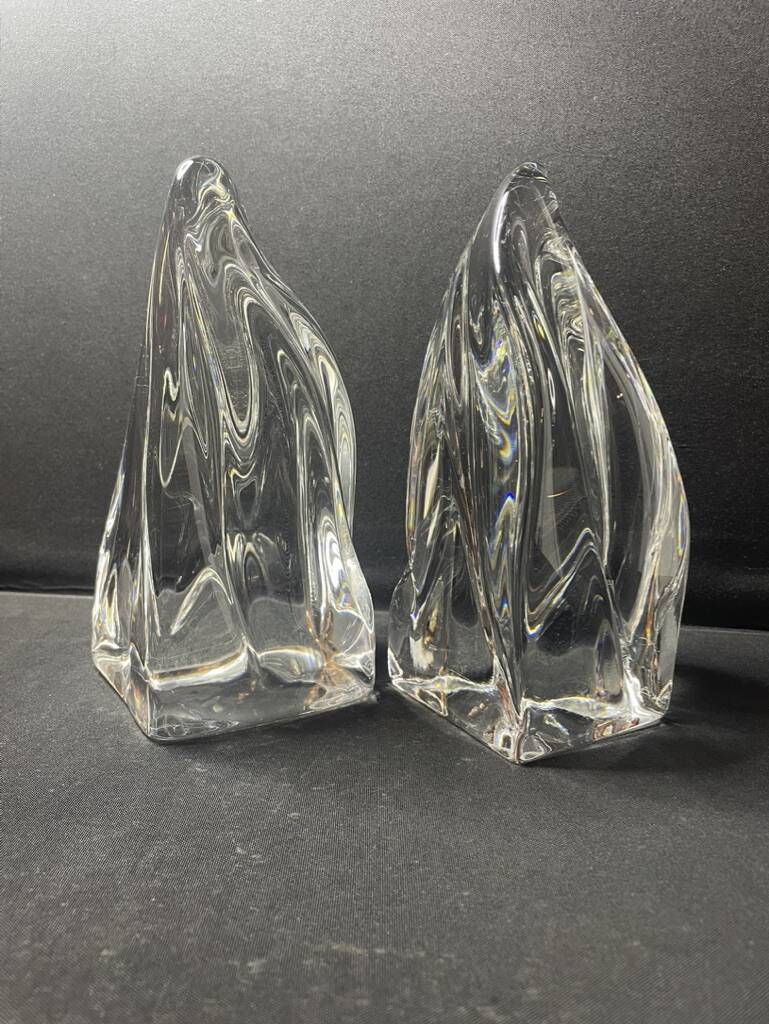 Pair of Daum France bookends