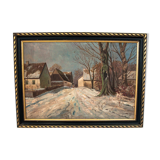 Painting "Winter village"