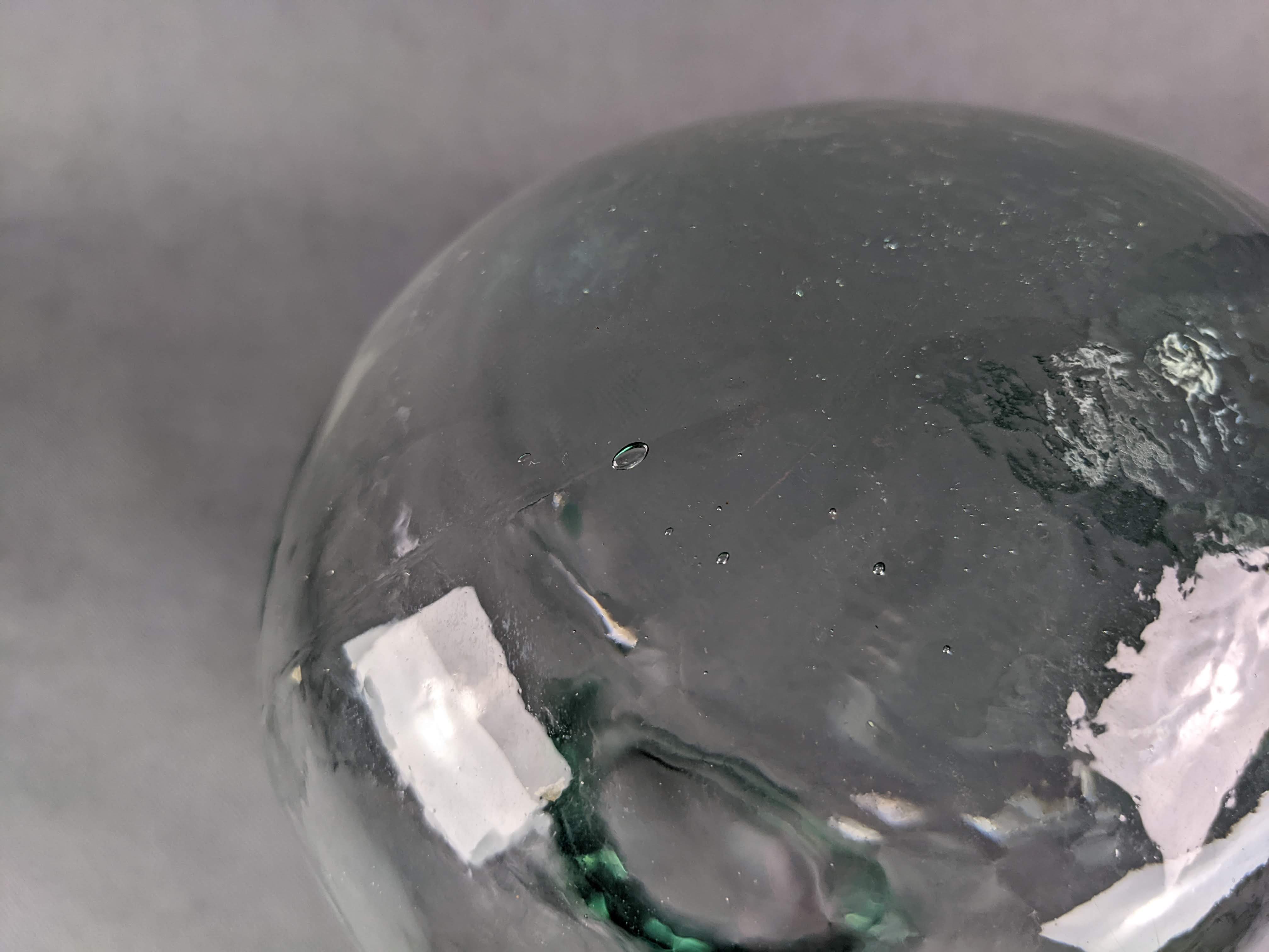 Glass head, hat holder or decoration, 70s-80s