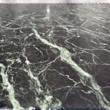 Arletty coffee table in wrought iron and sea green marble.