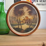 Circular table signed Flore