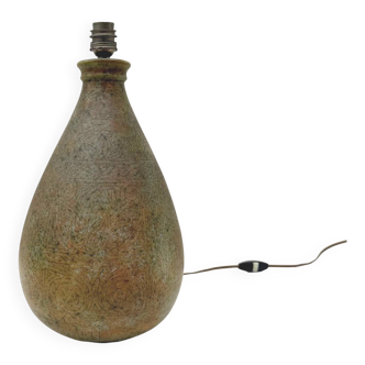 Ceramic lamp base by LA GRANGE AU POTIER, France 1960