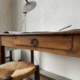 Table de ferme en chêne XVIIIème