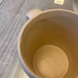 Set of 4 vintage 1970s flower stoneware mugs