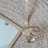 Patères avec miroir en fer forgé