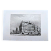 Gand, Belgique, gravure ancienne, imprimée en 1841.