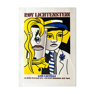 Affiche d’exposition originale à Leo Castelli Gallery Roy Lichtenstein 1979