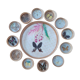 Vintage butterfly top and its 12 coasters
