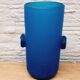 Blue glass paste vase