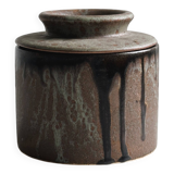 Handmade stoneware butter dish