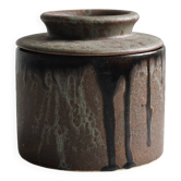 Beurrier en grès artisanal