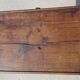 Bolster or end table with drawer, patina
