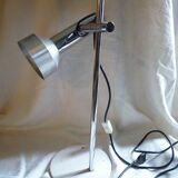 Desk lamp from the 1970s stainless steel and brushed aluminum