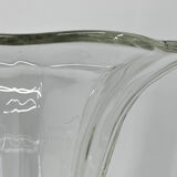 Set of Two Art Deco Dove Birds Glass Vases by Josef Feigl for Libochovice Glassworks, 1930s