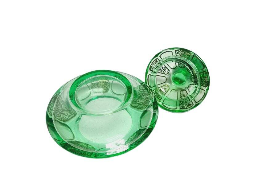Art Deco candy dish from Moser, former Czechoslovakia, 1960s