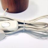 Modernist natural wood lamp 1960-70