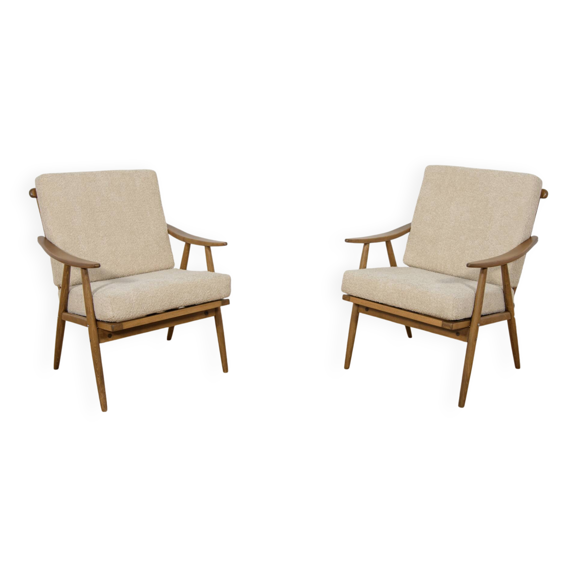 Mid-Century Armchairs from Ton, 1960s, Set of 2