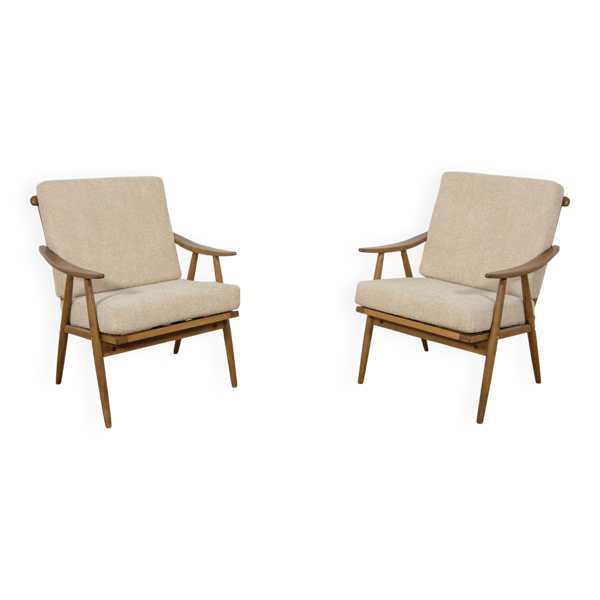 Fauteuils Mid-Century de Ton, années 1960, lot de 2