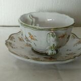 Lallier moustier faience mustache cup