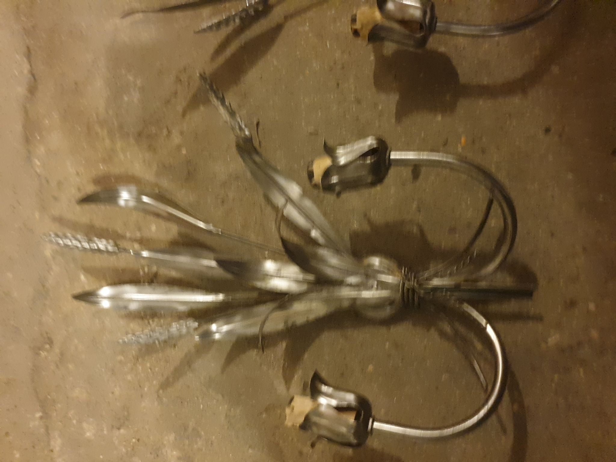 Pair of sconces sheaves of wheat 30x16x50 cm high.
