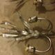 Pair of sconces sheaves of wheat 30x16x50 cm high.