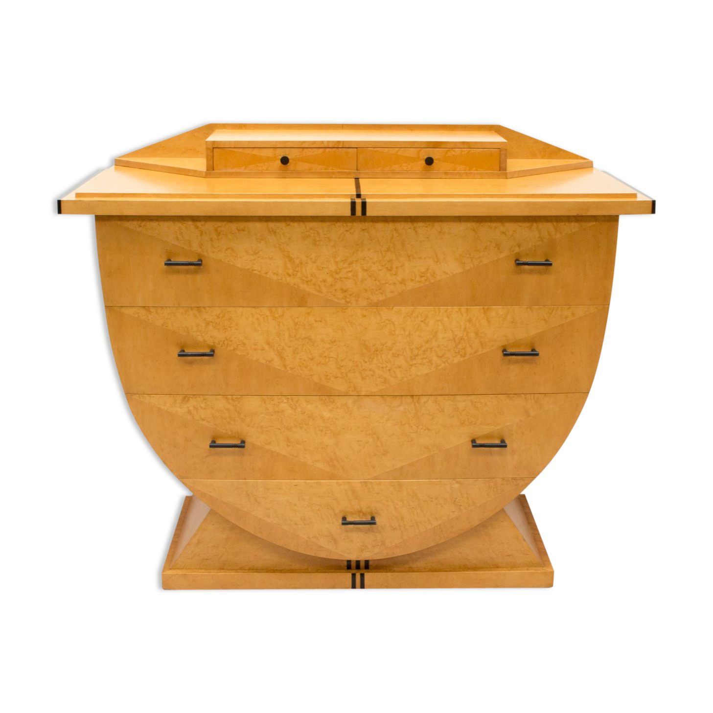Art Deco Design Maple Chest of Drawers by Roche Bobois, 1980s
