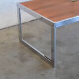 Coffee table with chrome base * 152.5 cm