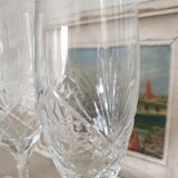 Klein crystal champagne flutes