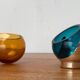 Set of 3 Mid-Century Space Age Art Deco German bowls by Quist, 1960s.