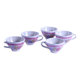 Set of 5 cups or bowls of vintage Brittany cider