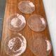 Vintage floral glass plates from Sweden by Ann Wärff for Kosta Boda, set of 11.