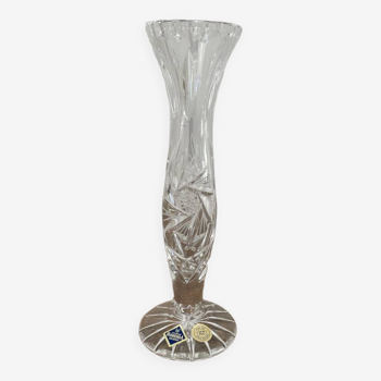Vase soliflore en cristal sur pied