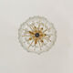 Gilded ice glass chandelier by J.T. Kalmar for Franken KG