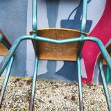 Set of 3 vintage school chairs