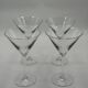 Set of 4 martini glasses