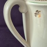 Antique pouring coffee pot in Gien earthenware, Valence model, A040