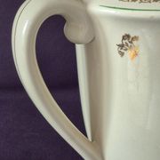 Cafetière, verseuse ancienne en faïence de Gien, modèle Valence