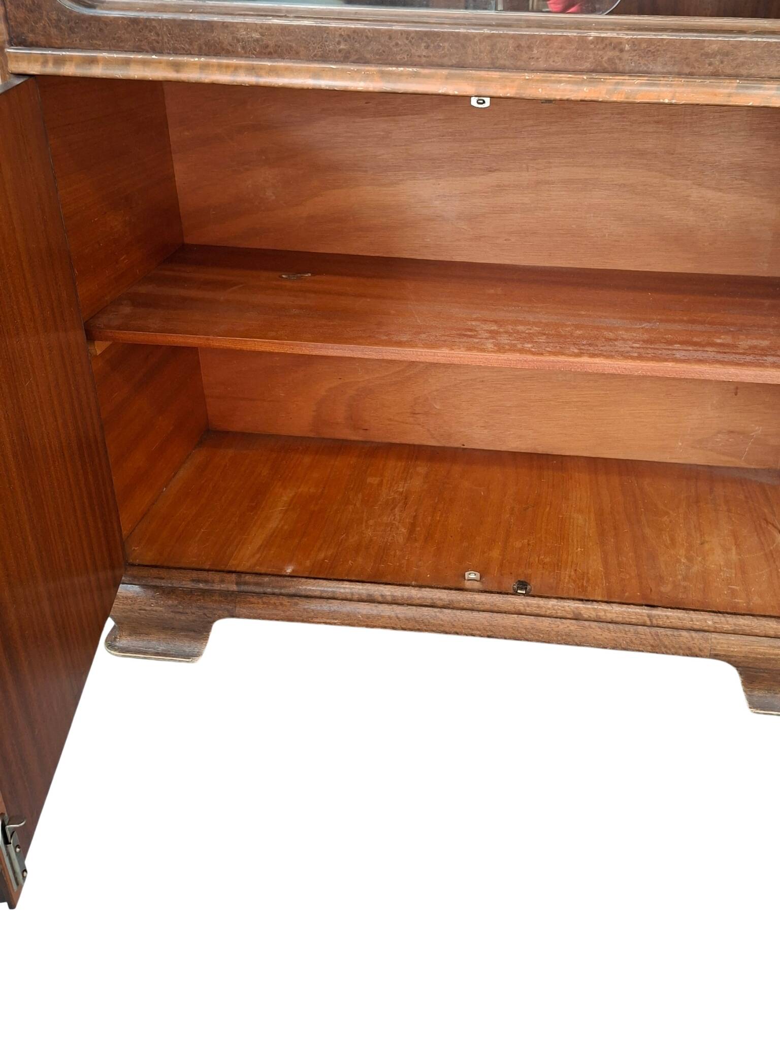 Vetrina Vintage Anni '40/'50 in Radica – Design Italiano Mid-Century