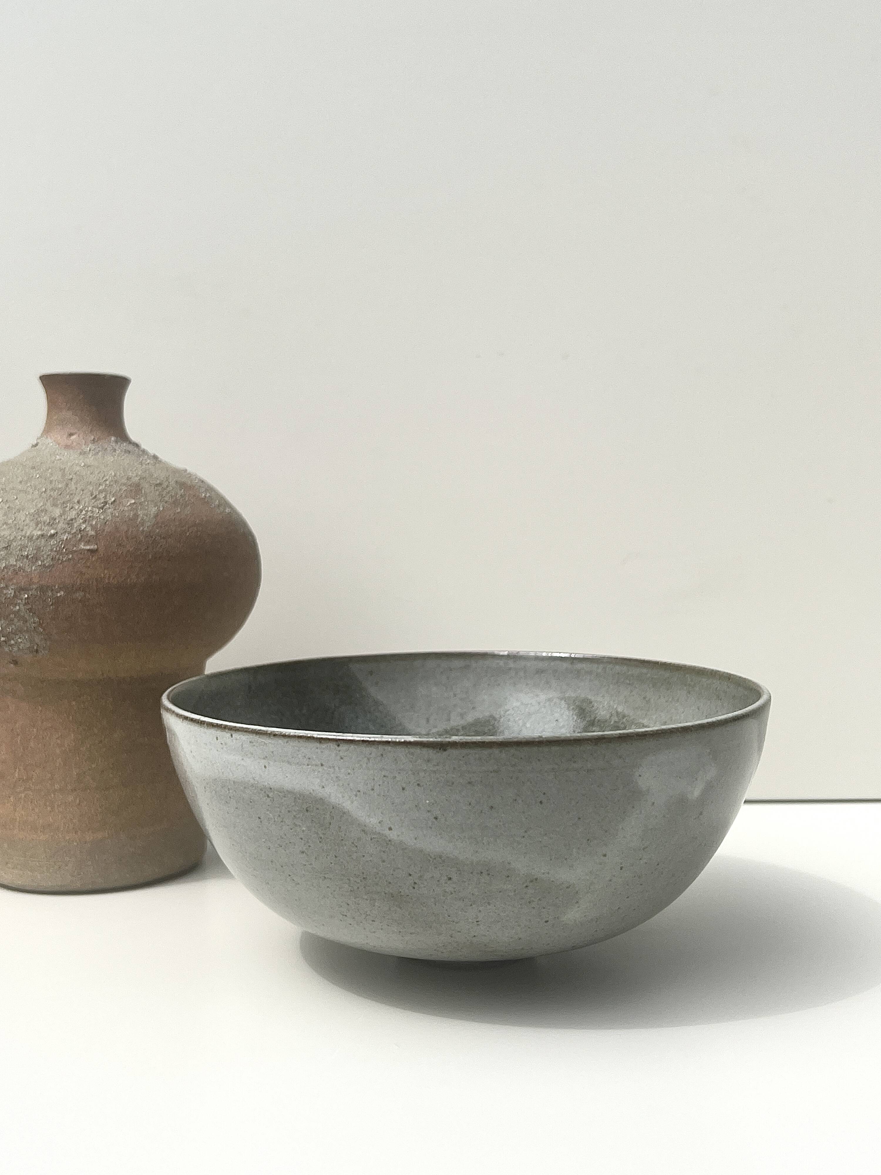 Bowl / ceramic pocket tray, glazed and signed, Brittany 1970