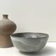 Bowl / ceramic pocket tray, glazed and signed, Brittany 1970
