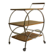 Art deco rolling bar cart, hungary 1930s
