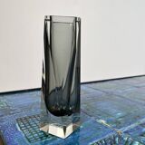 Sommerso vase by Alessandro Mandruzzato in Murano Italy 1970