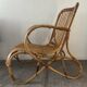 1970s rattan children's armchair