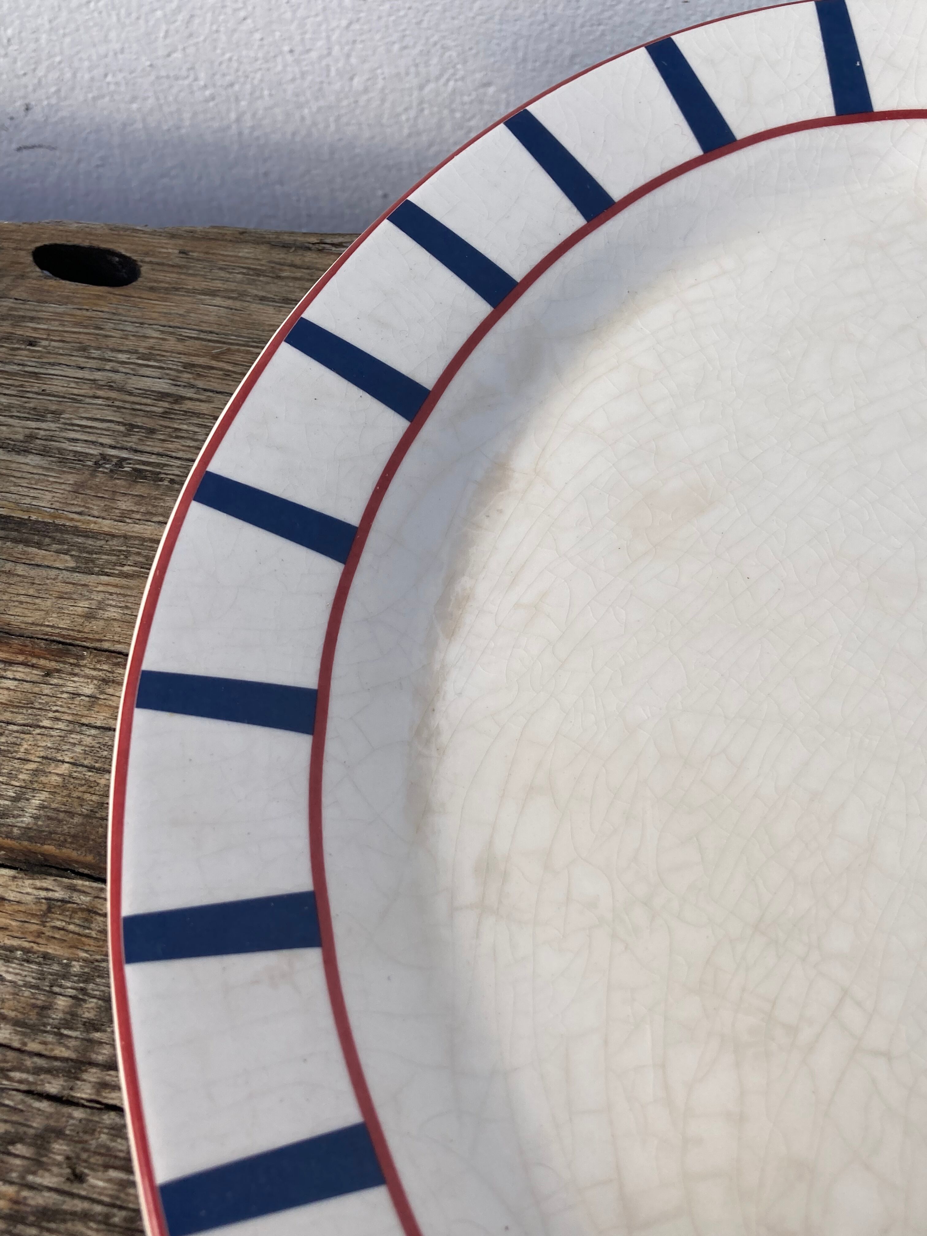 Traditional Basque oval ceramic dish