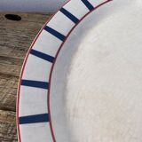 Traditional Basque oval ceramic dish