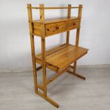 Vintage pine shelf desk