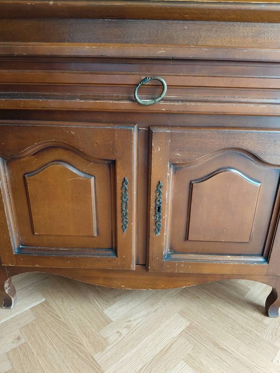 Louis XV style secretary in cherry wood