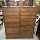 Antique workshop drawer unit in solid oak from the 19th century.