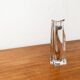 Vintage German glass candlestick by Villeroy & Boch